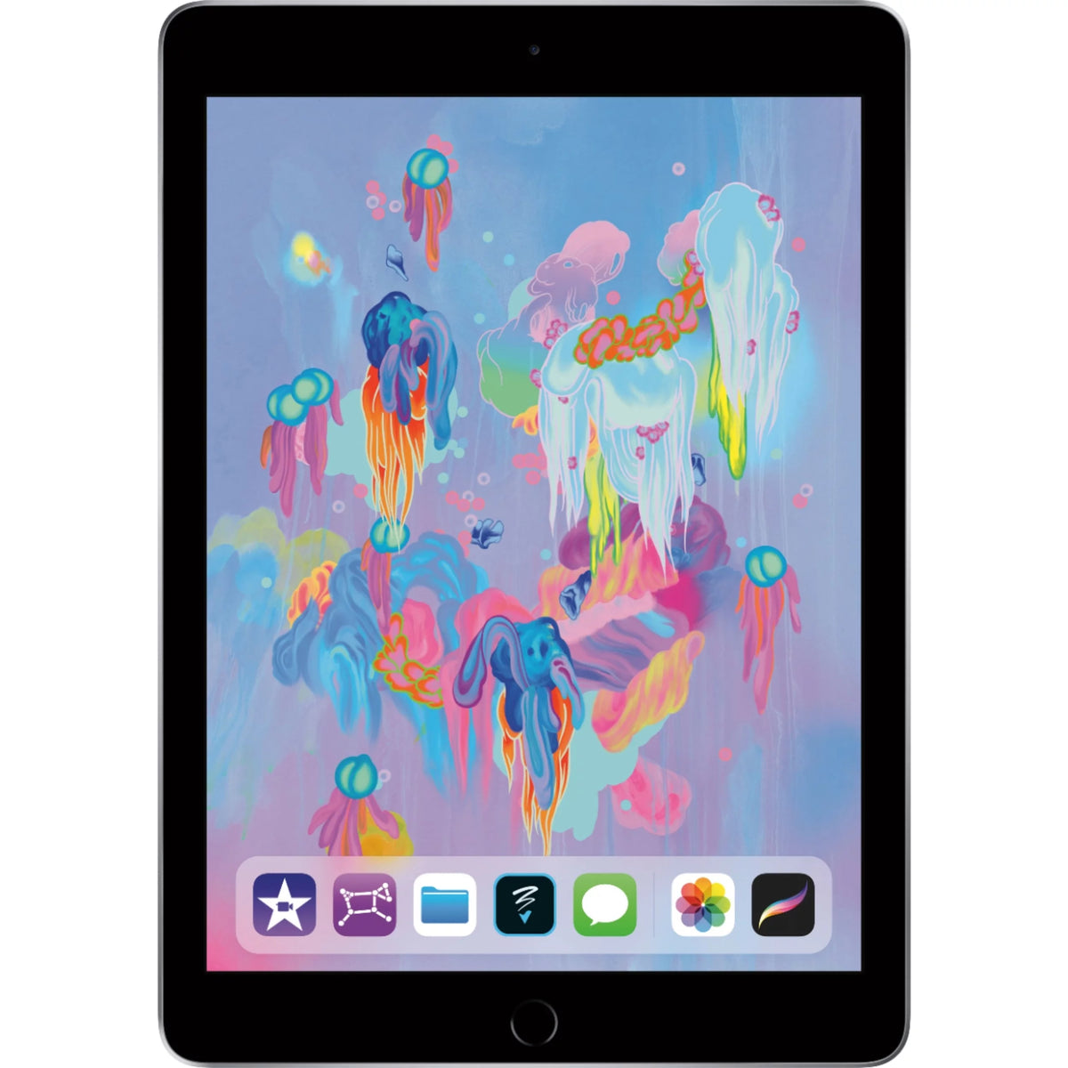 Apple iPad 6th Gen MR7J2LL/A 9.7 Tablet 128GB WiFi,?Space Gray (Used – Blemished)