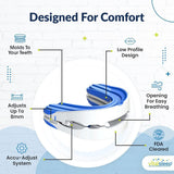 VitalSleep Anti-Snoring Mouthpiece + Sleep Mask, Custom Adjustable Jaw Positioning, USA Made & FDA Cleared Snoring Solution, BPA-Free, Comfortable Fit