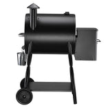 Z Grills ZPG-550A 590 Sq. in. Wood Pellet Grill and Smoker 7-in-1 BBQ in Black