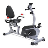 Maxkare Recumbent Exercise Bike Indoor Cycling Stationary Bike with Adjustable Seat and Resistance, Pulse Monitor and Phone Hold