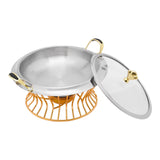 2L Non-stick Chafing Dish Food Warmer Surface Buffet Warmers Adjustable Fire Chafing Dish Food Warmer