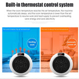 JahyShow Plug-in Electric Heater Fan – 900W Wall Sockets with Remote Timer – Digital Thermostat