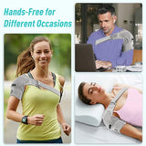 Shoulder Brace- Torn Rotator Cuff Recovery Supports for Men&Women,Adjustable Fit Sleeve Wrap,for AC Joint Pain Relief,Shoulder Injuries&Tears,Bursitis,Swelling,Tendonitis (Gray, Small)??