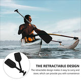 2Pcs Telescopic Kayak Paddle Rafting Boat Paddle Canoe Oars Plastic Aluminum Alloy Boat Oars