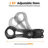 Himiway Bike Stem 110mm Adjustable MTB Stem Aluminum Alloy Bicycle Handlebar Stem Extender Riser for Most Mountain Bike Road City Bike MTB