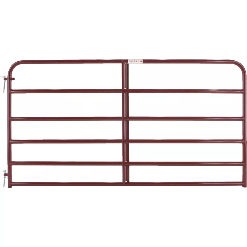 Tarter 6 Bar 8 ft Red Tube Gate 6ER8