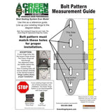 Green Hinge System 5766993 Steel Commercial Garage Door Hinge for 4