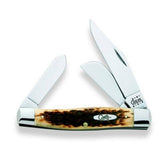 Case Large Stockman Amber Bone