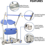 ArjoHuntleigh Sara Stedy Sit to Stand Manual Patient Lift Aid | Fully Assembled Elderly Assistance Products | Holds up to 400 Pounds | Intended for Users 4’11 – 6’6