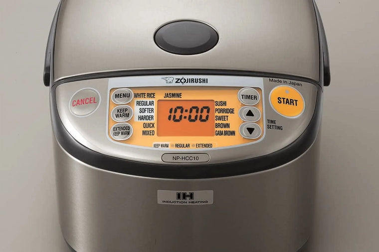 Zojirushi NP-HCC10XH Induction Heating System Rice Cooker and Warmer 1 L Stainless Dark Gray