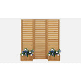 Yardistry Fusion Privacy Screen with Planters