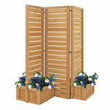 Yardistry Fusion Privacy Screen with Planters