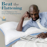 viewstar Bed Pillows King Size Set of 2, Hotel Quality, Down Alternative Big Pillow for Back, Stomach or Side Sleepers, Firm