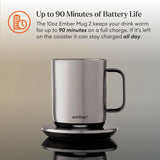 Ember Temperature Control Smart Mug 2, 14 Oz, App-Controlled Heated Coffee Mug with 80 Min Battery Life and Improved Design, White