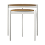Novogratz Tallulah Nesting Tables, Walnut/White