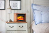 Heat Surge Mini Glo Portable Electric Fireplace Heater, Remote Control