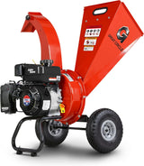 GreatCircleUSA Mini Wood Chipper Shredder Mulcher Ultra Duty 7 HP Gas Powered 3 Inch Max Wood Capacity EPA/CARB Certified Aids in Fire Prevention and Building Firebreaks