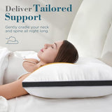 viewstar Bed Pillows King Size Set of 2, Hotel Quality, Down Alternative Big Pillow for Back, Stomach or Side Sleepers, Firm
